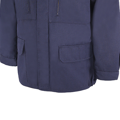poches avant de l'uniforme de pompier