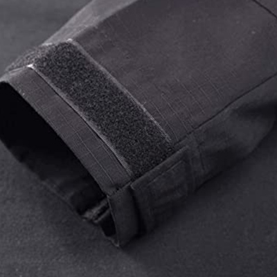 Chemise de combat grise Poignets ajustés à boucles et crochets