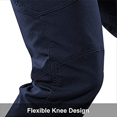 Pantalon tactique militaire bleu marine conception genou flexible