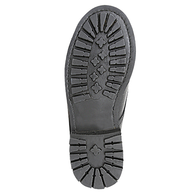 Bottes de pompier en cuir Semelle extérieure en caoutchouc