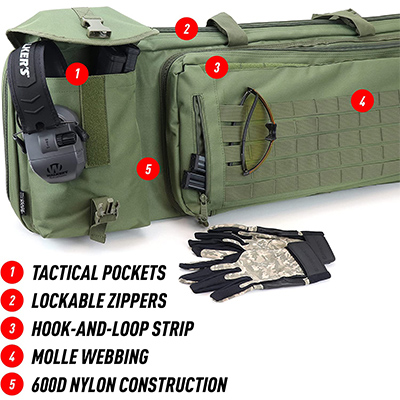 Étui à fusil 40 pouces Détails externes