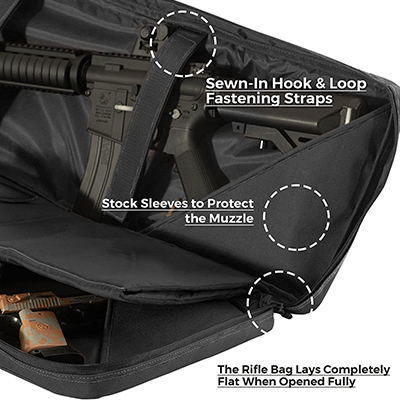 Sacoche pour carabine AR 15 Dual Rifle Slots
