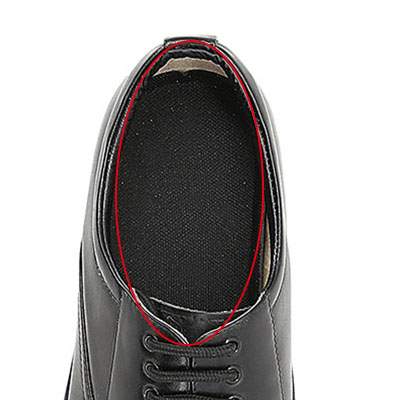 chaussures d'officier Semelle intérieure en latex souple