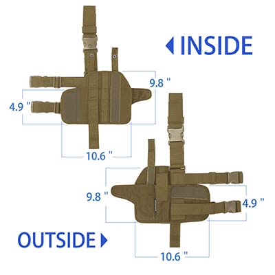 Holster de jambe étanche et durable