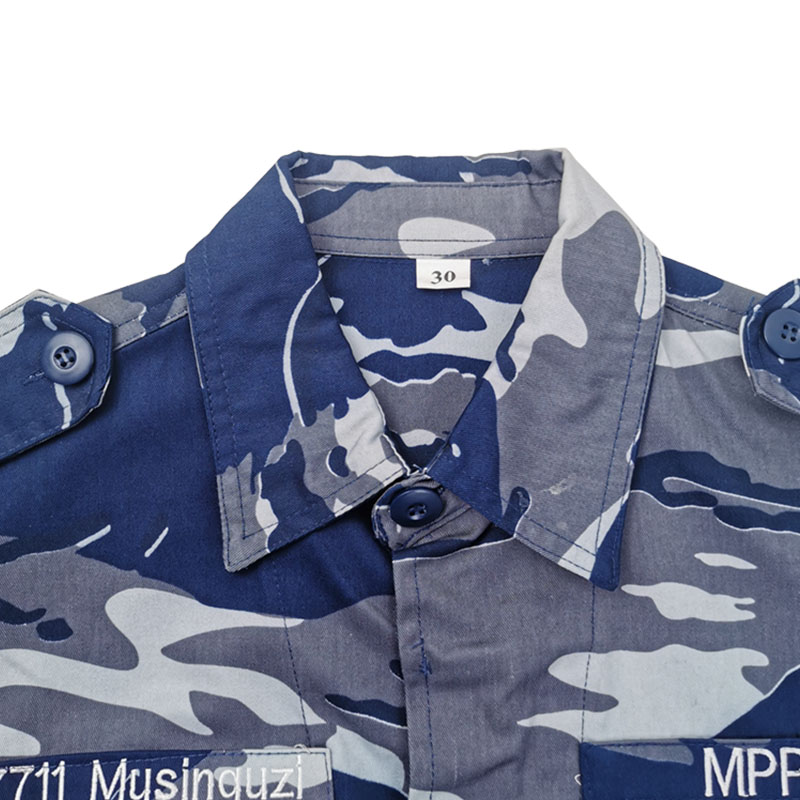 Col à revers BDU pour uniforme militaire