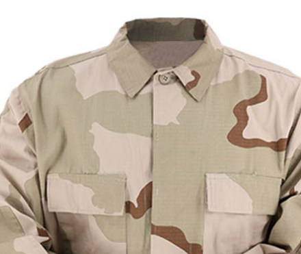 Collier de revers BDU uniforme de l'armée