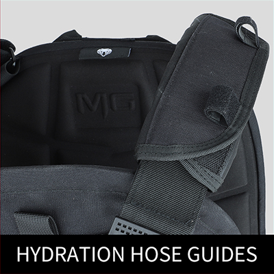 10x12 Plate Carrier Guide de tuyau d'hydratation noir