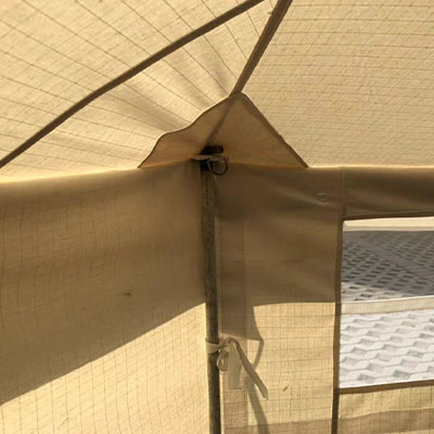 Support de haute résistance pour les tentes de secours en cas de catastrophe