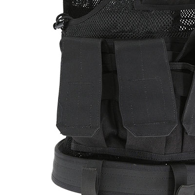 Gilet tactique en maille avec pochette pour pistolet M4/M16 Mag