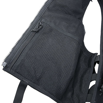 Gilet tactique Molle Police avec poche zippée intégrée