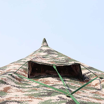Renforcement de la cheminée de la tente de l'armée