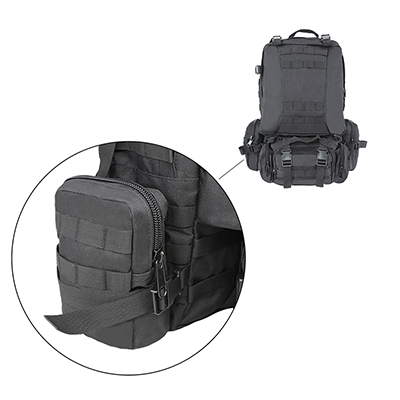 Sac à dos détachable sur le côté