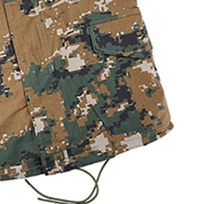 Ourlet de la veste de l'armée réglable par sangle