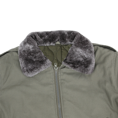 Blouson aviateur de vol militaire col polaire