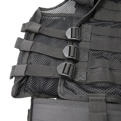 Mesh Cross Draw Gilet tactique Sangles de taille réglables