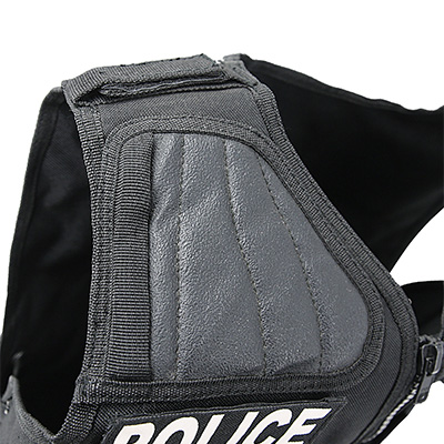 Tapis de tir d'épaule de gilet tactique de police noir