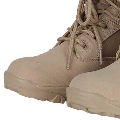 Renforcement des orteils des bottes tactiques