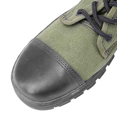 Renforcement des orteils des bottes militaires