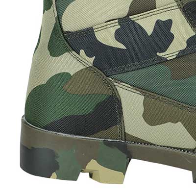 Renforcement du talon des bottes de combat de la jungle