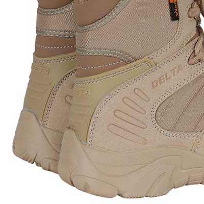 Renforcement du talon des bottes tactiques