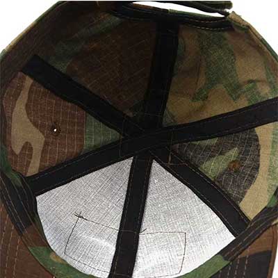 Renfort intérieur de casquette militaire
