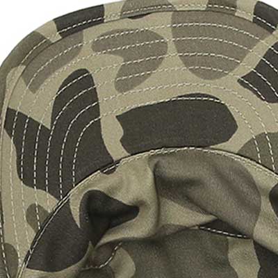 Renforcement des coutures intérieures du chapeau de l'armée