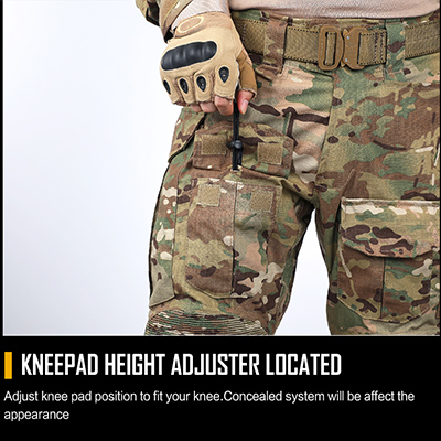 Pantalon Tactique Army Green Genouillère position réglable