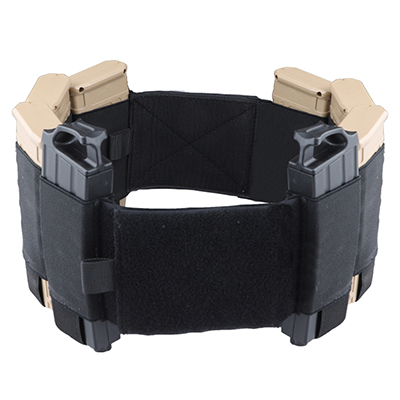 Cummerbund élastique à profil bas avec porte-revues