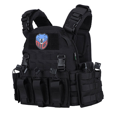 gilet tactique porte plaque